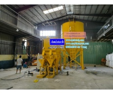 Hệ thống máy trộn bột xi măng kèm silo chứa 30 tấn lh 0909 266 949 Á Âu