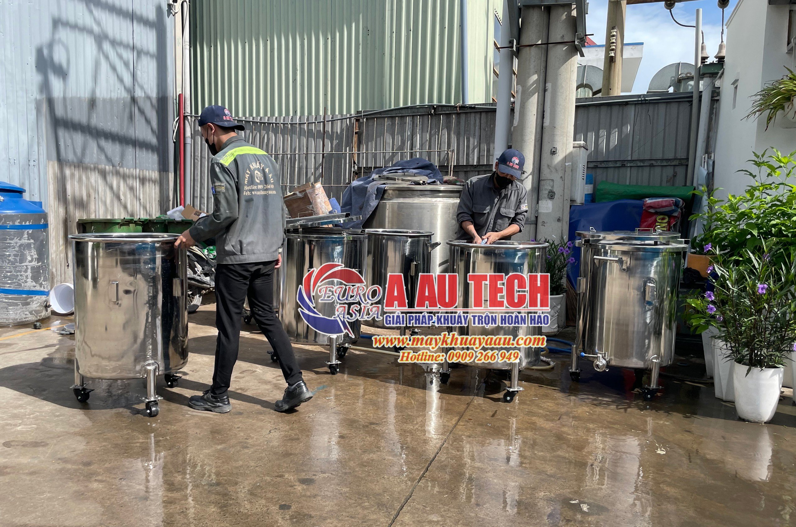 bồn chứa inox công nghiệp 200 lít