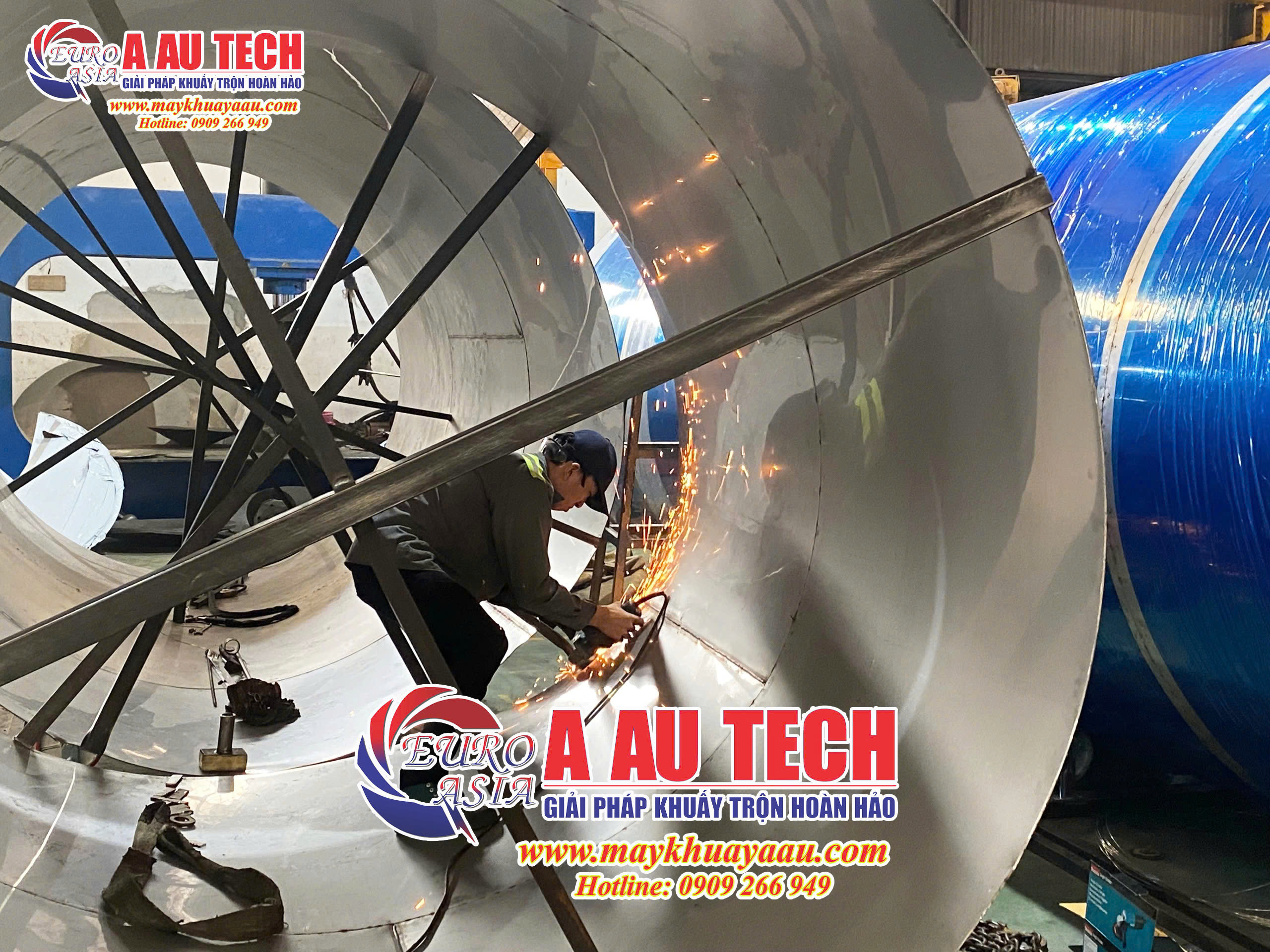 gia công bồn chứa inox