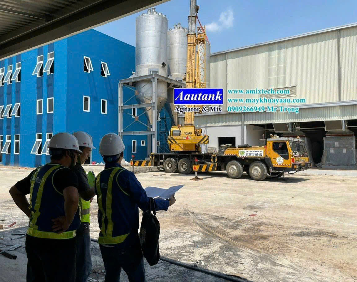 lắp đặt dự án silo chứa 65 khối