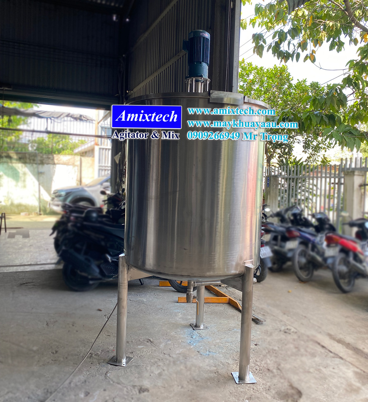 bồn khuấy inox 1000 lít