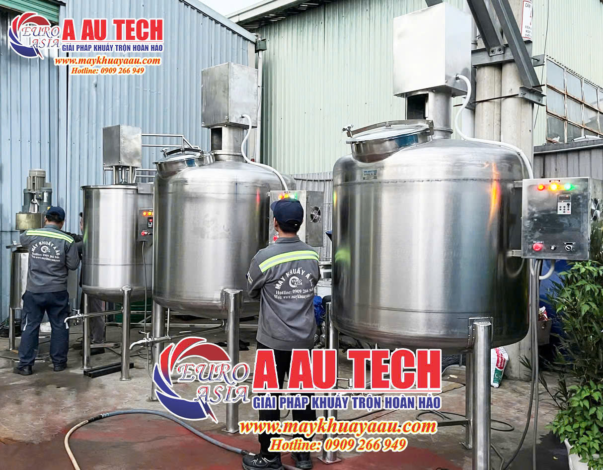 bồn khuấy gia nhiệt 500 lít