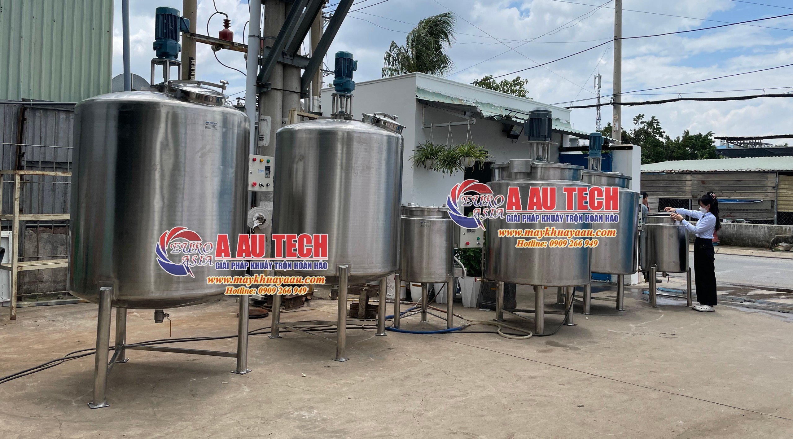 bồn khuấy gia nhiệt công nghiệp