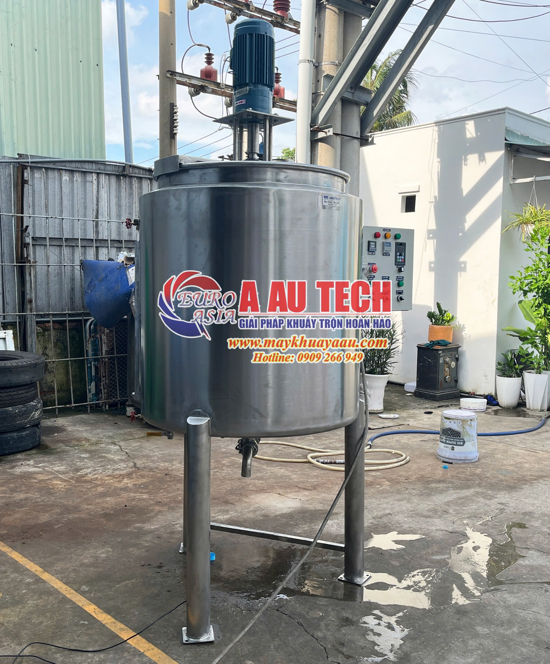 bồn khuấy phân bón lá 200 lít