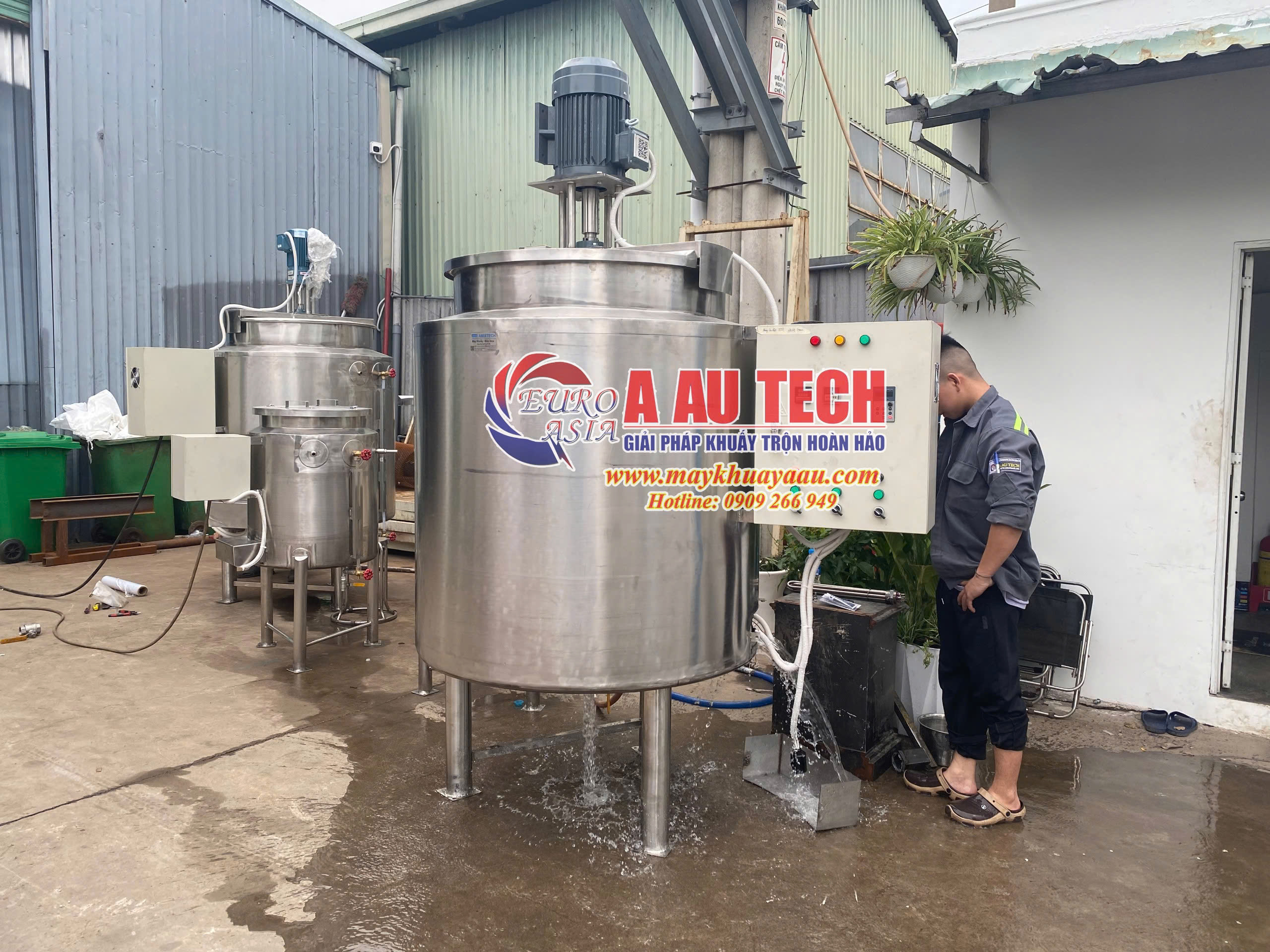 bồn khuấy dầu xả 5