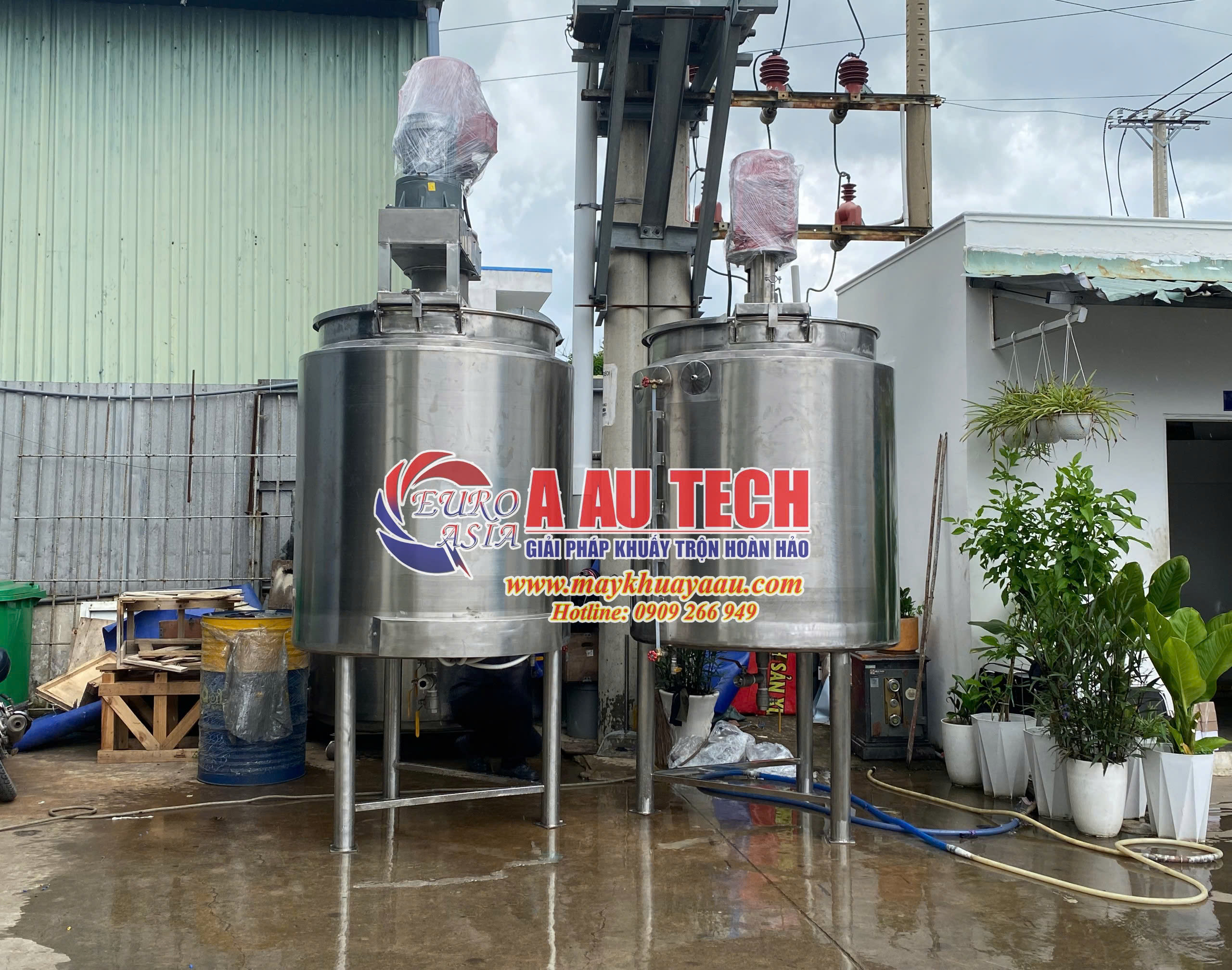 bồn khuấy dầu xả 2