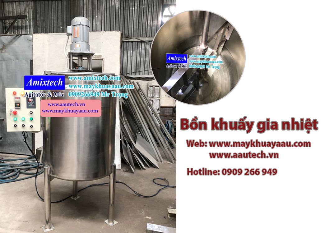 bồn khuấy gia nhiệt 300 lít