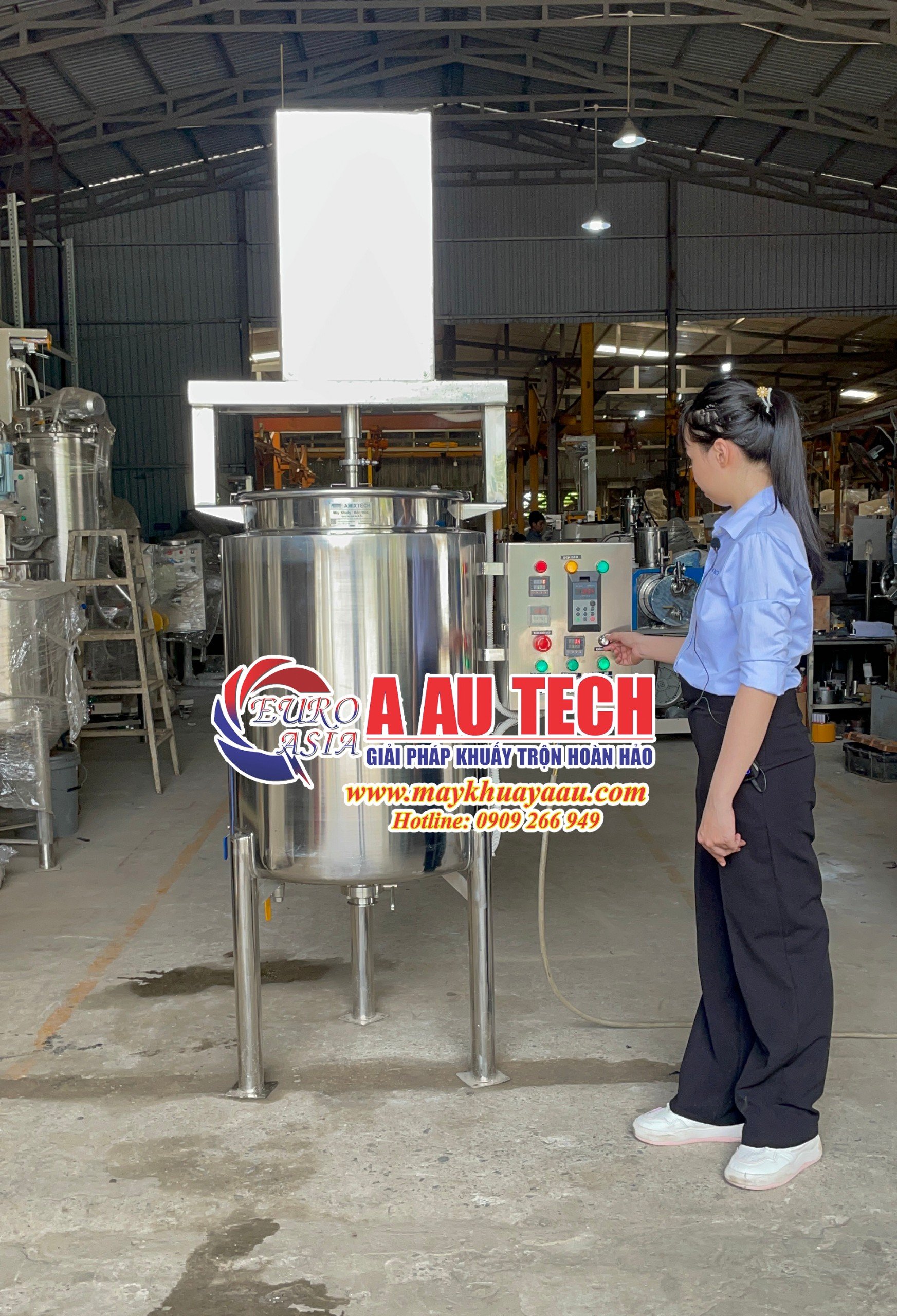 bồn khuấy gia nhiệt thực phẩm công nghiệp