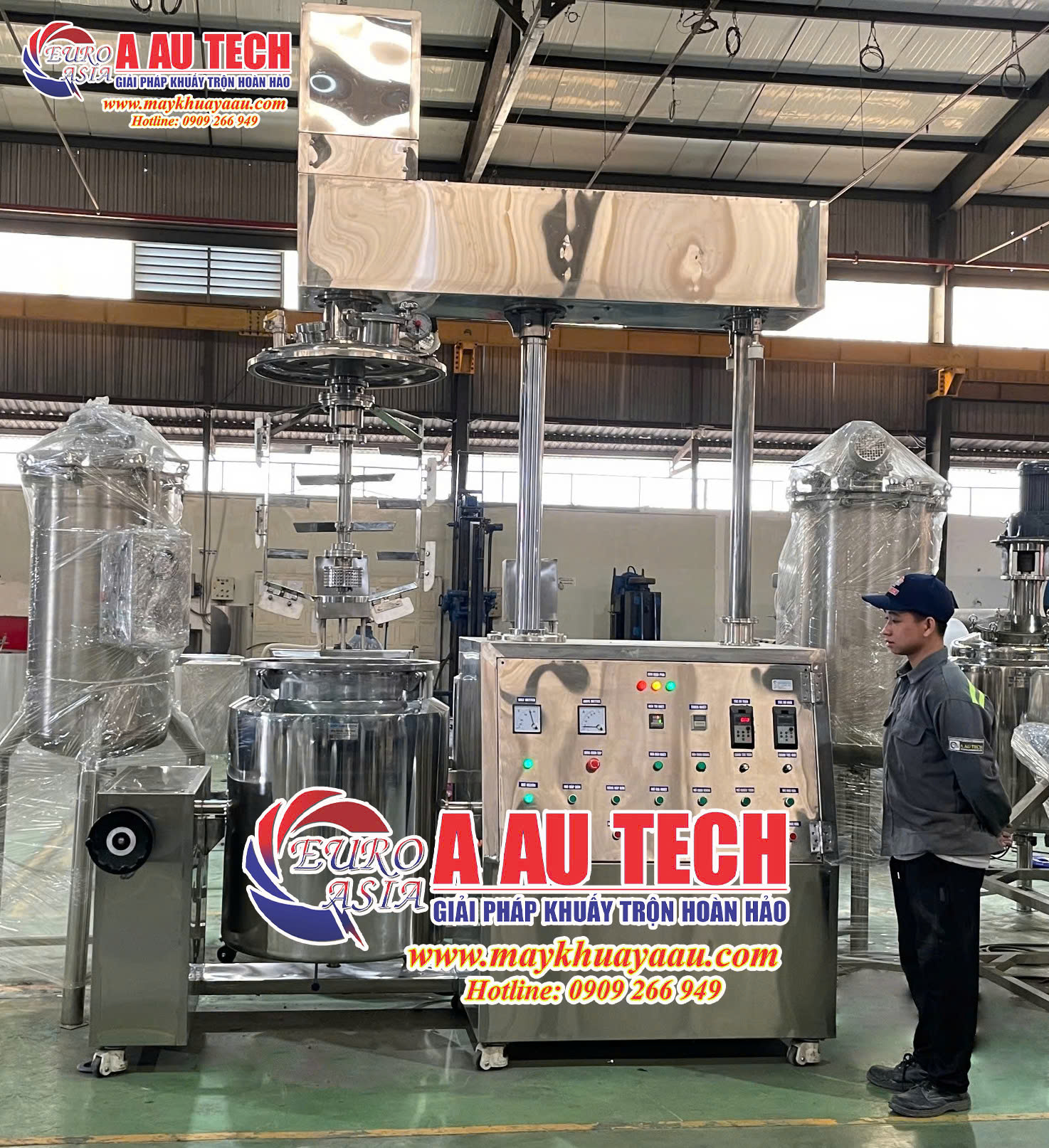 máy sản xuất mỹ phẩm hút chân không 1