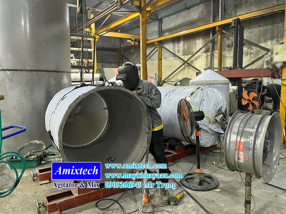 gia công bồn inox công nghiệp