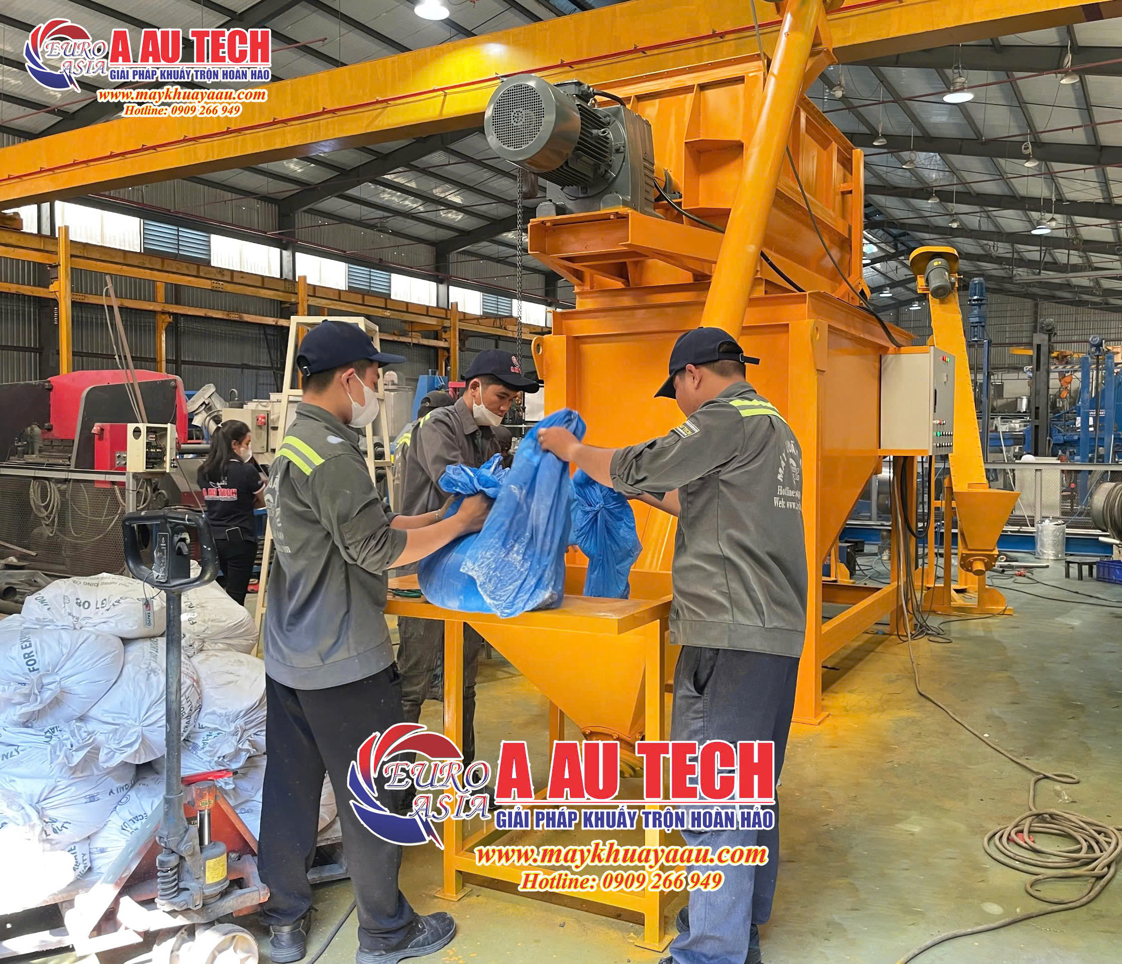 máy sản xuất bột trét tường 158