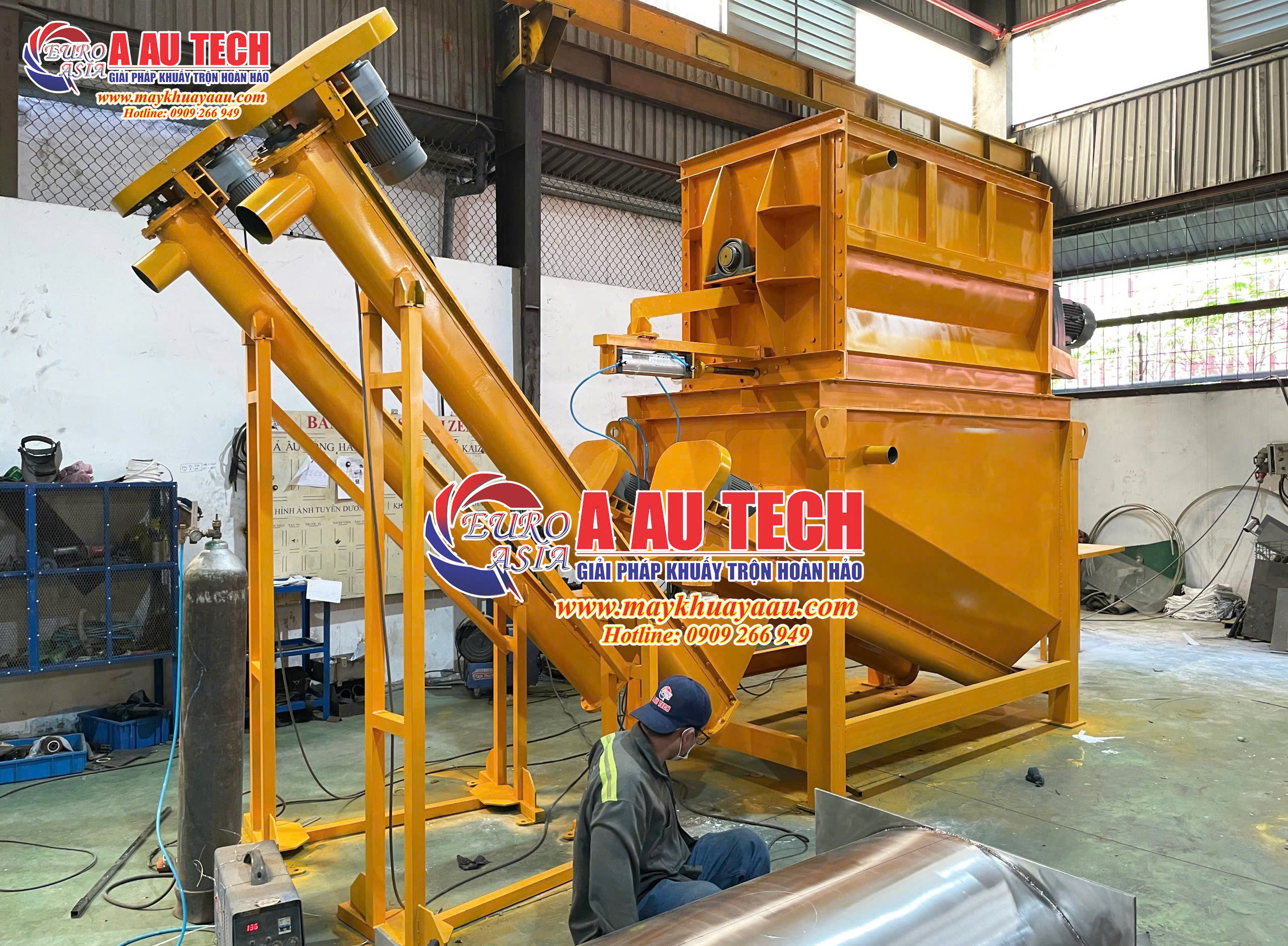 máy sản xuất bột trét tường 160