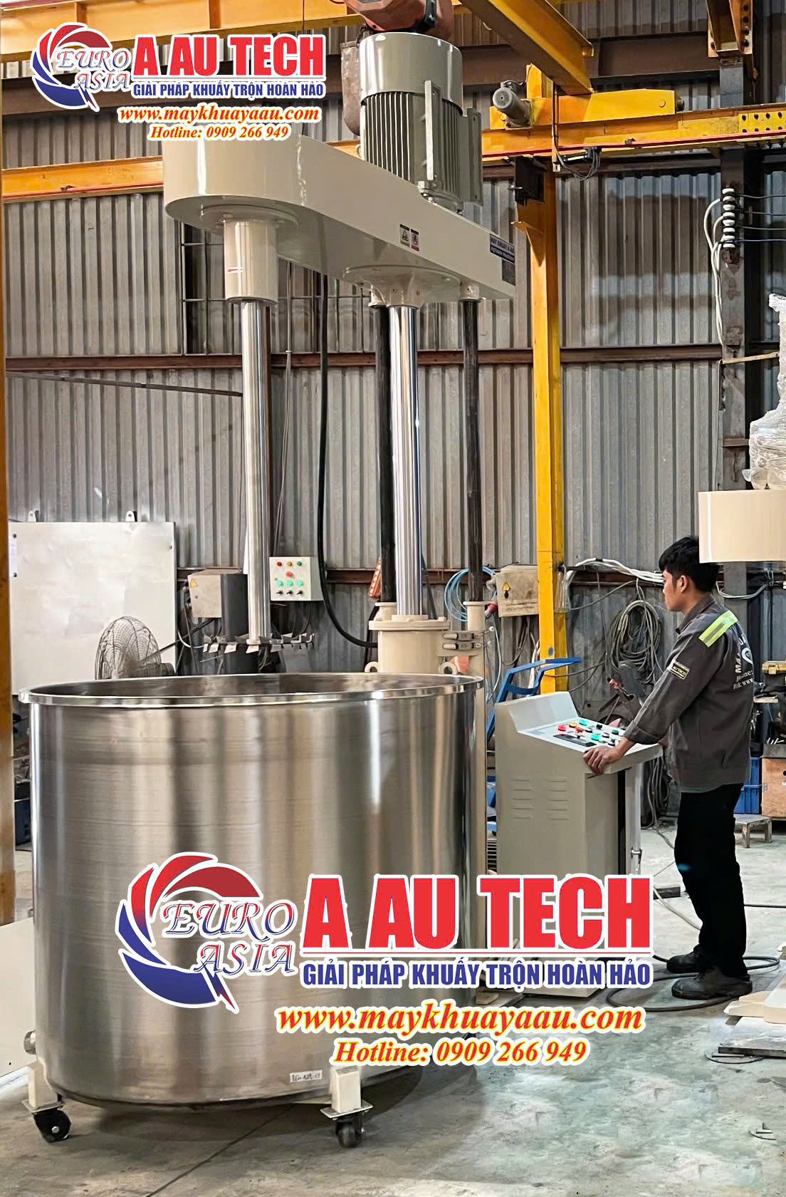 máy khuấy màu sơn 4