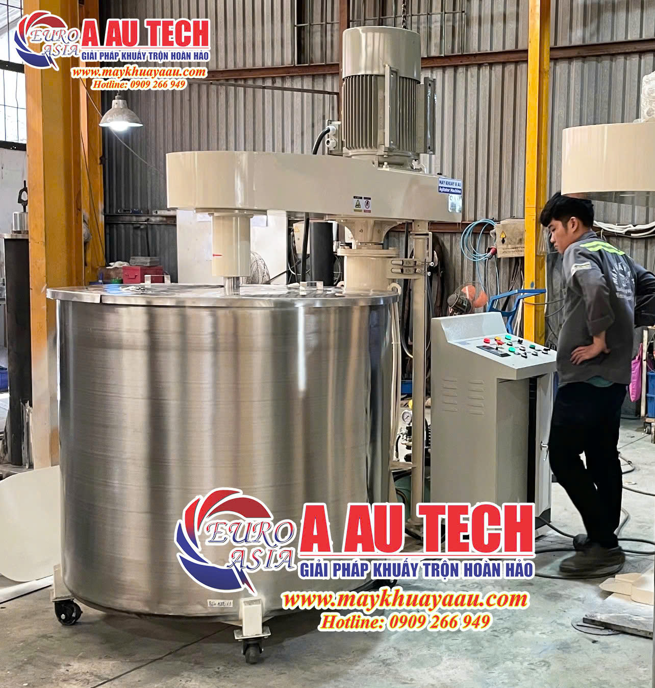 máy trộn sơn 1000 lít