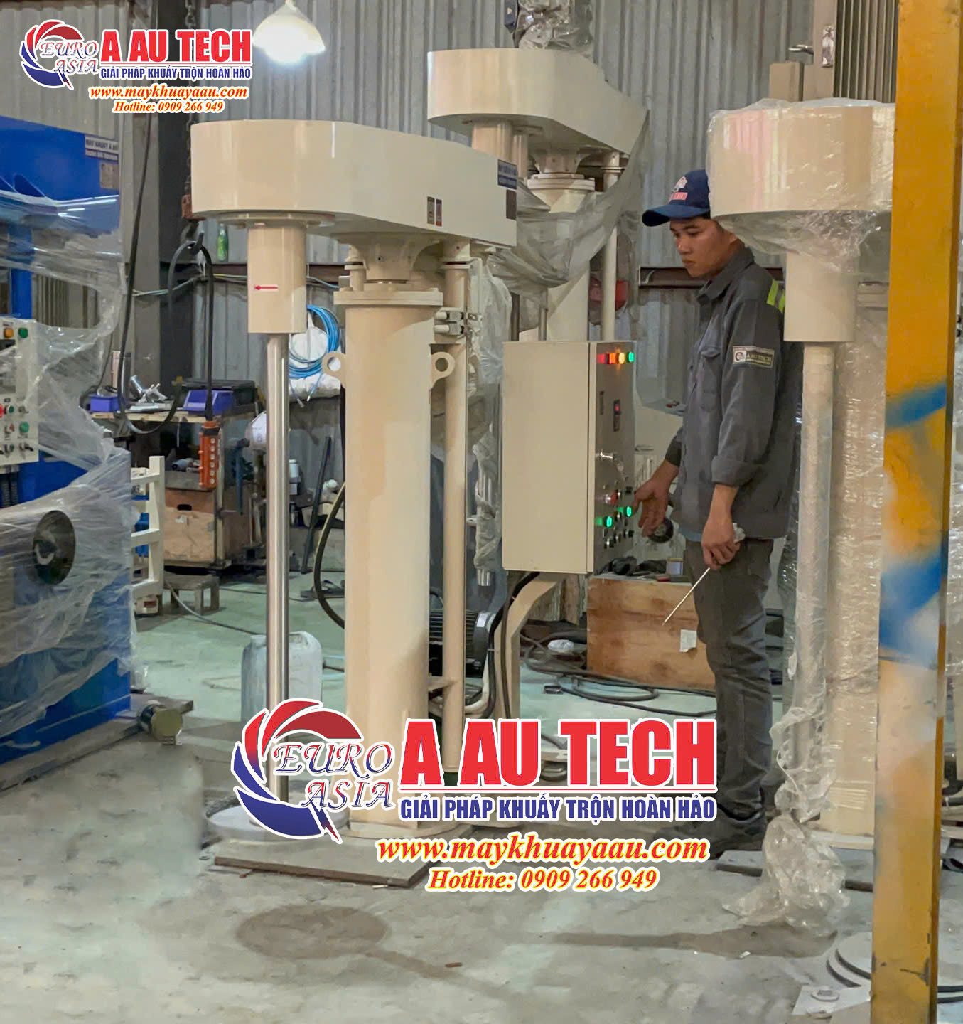 máy khuấy hóa chất 50 lít công nghiệp