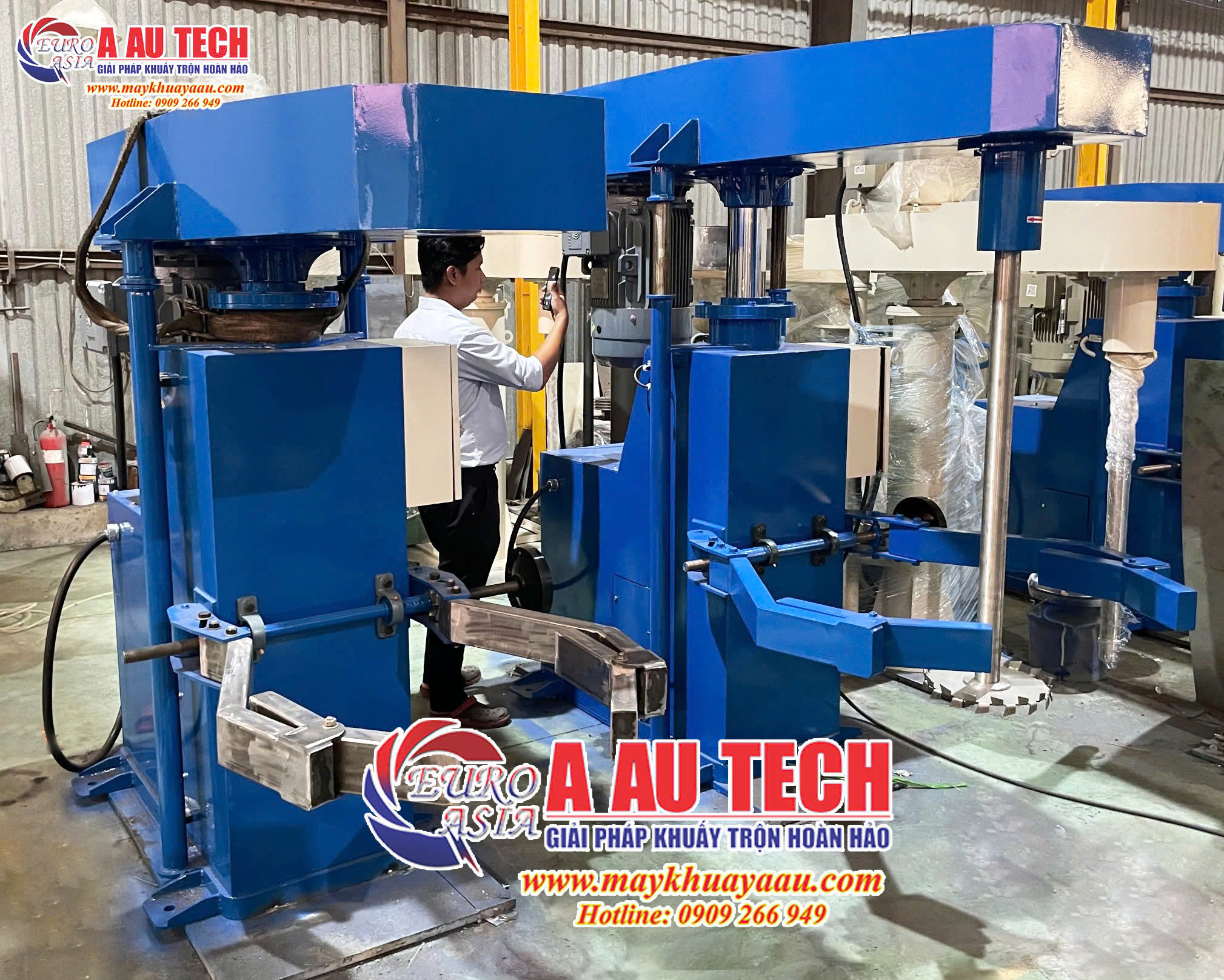 máy khuấy trộn hóa chất 1000 lít