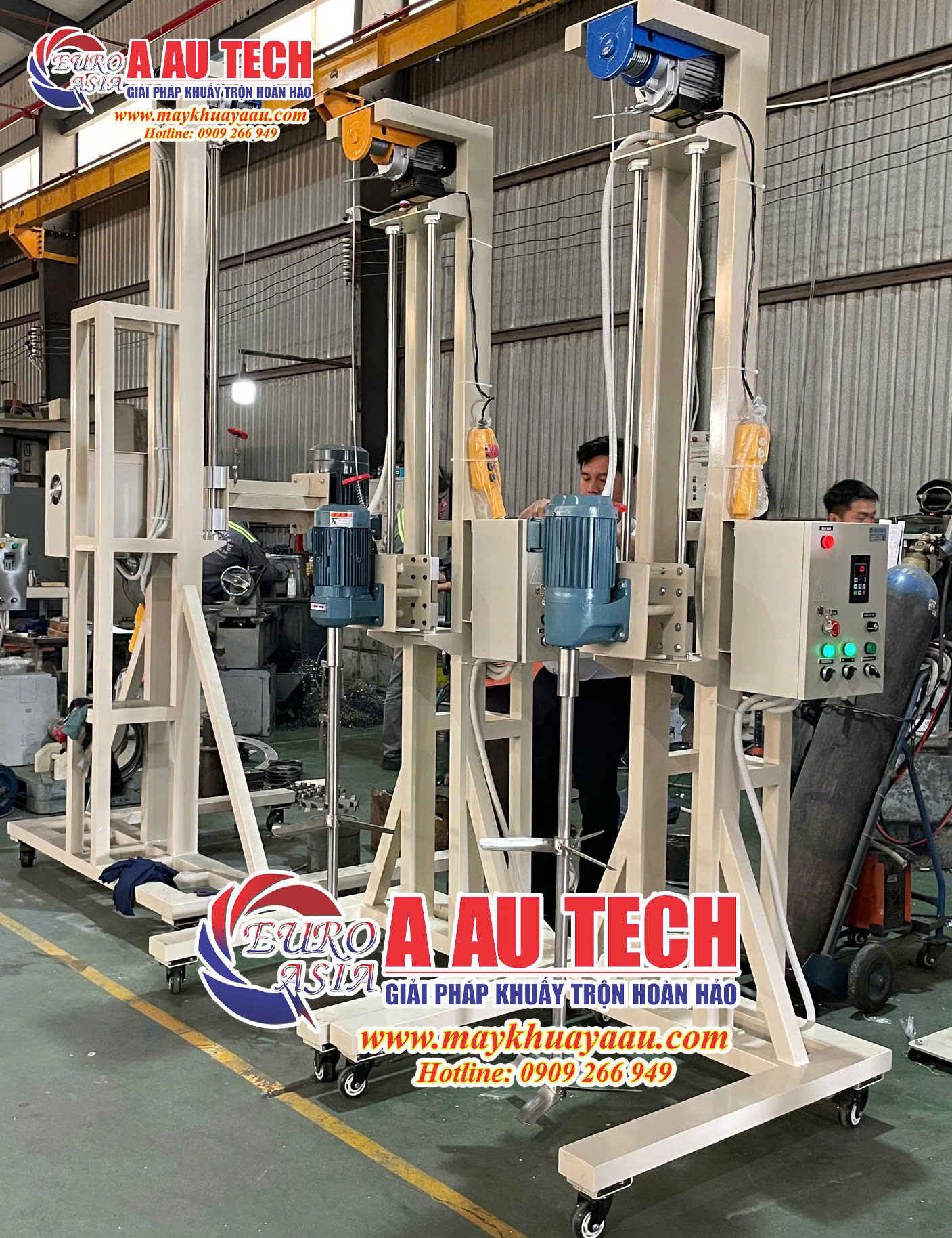 máy khuấy trộn sơn 200 lít