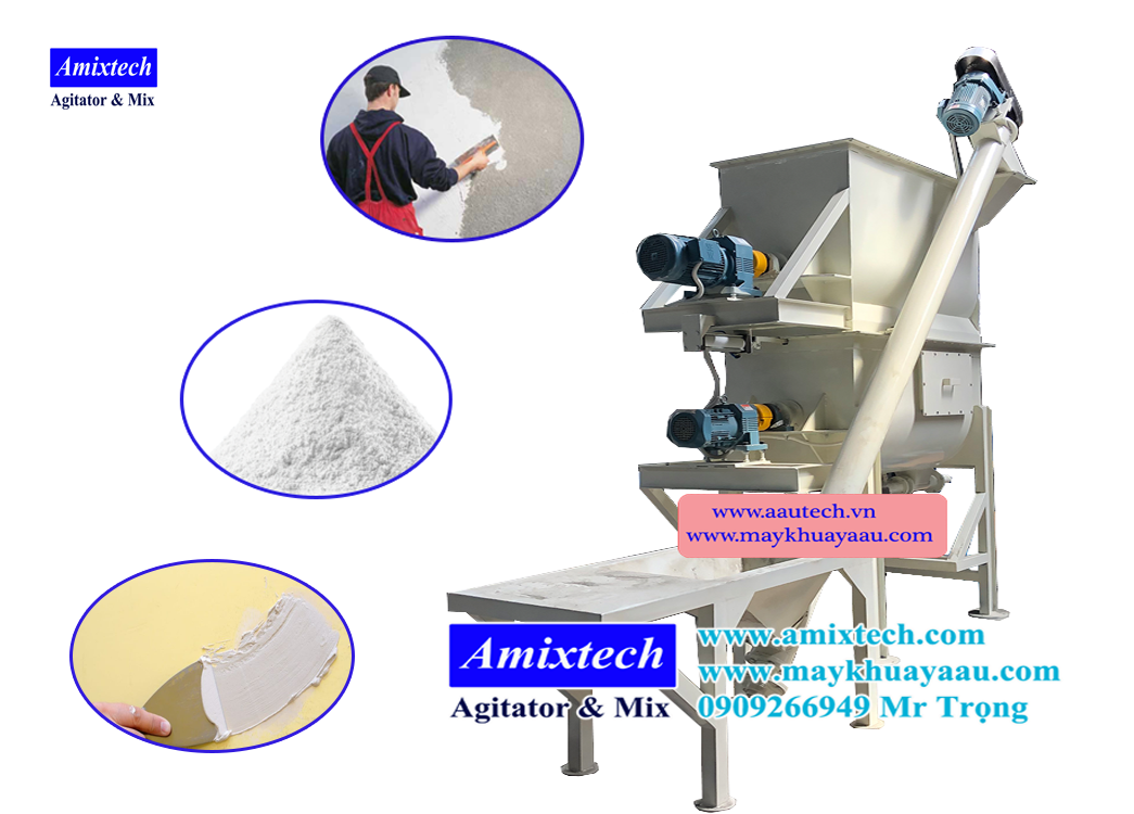 máy trộn bột trét tường 500kg