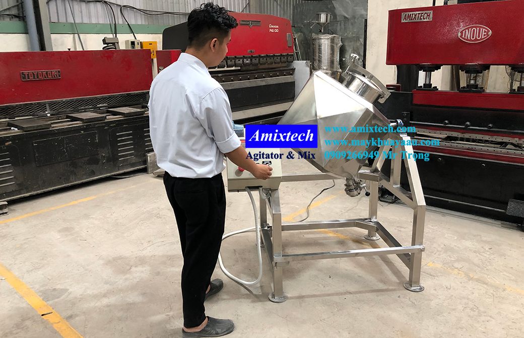 máy trộn lập phương 50kg amix-mt06