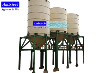 Silo chứa lắp đặt trên sàn thao tác