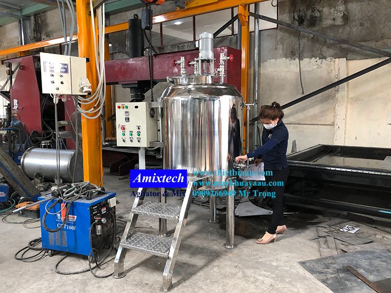 bồn khuấy thực phẩm 3 lớp