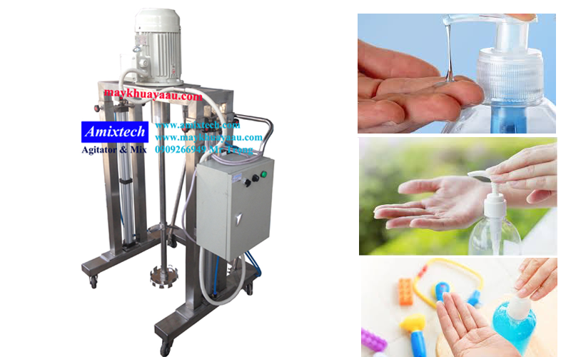 máy khuấy dung dịch nước rửa tay diệt khuẩn